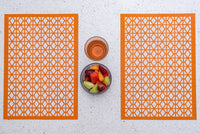 Breeze Block Placemat Orange