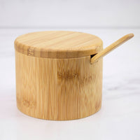 Bamboo Salt Cellar w' Spoon