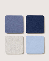 Felt Coasters Mixed Set of 4 Sq