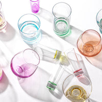 Colorful Highball Glasses S/6