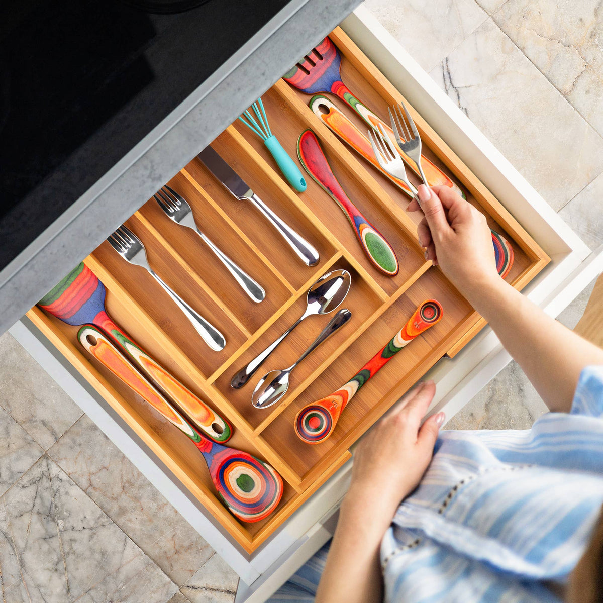 Exp Drawer Organizer Cutlery