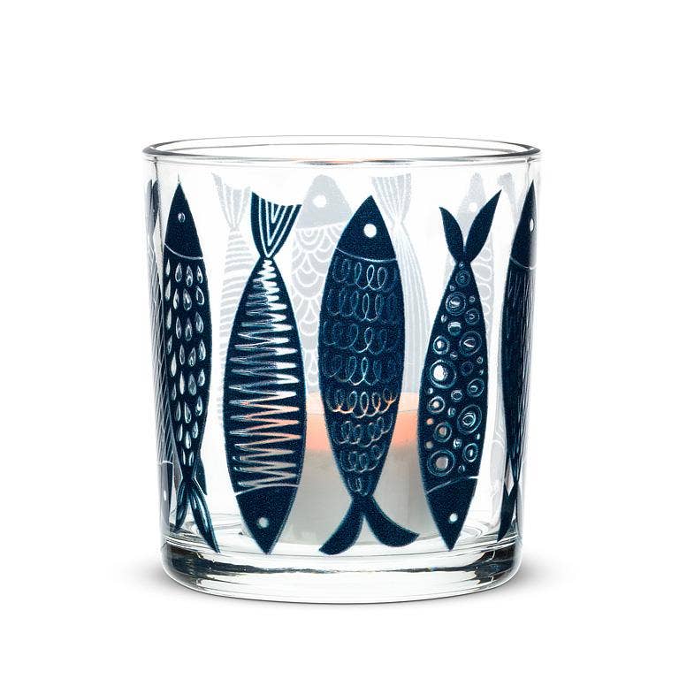 Glass Votive Fish 3"