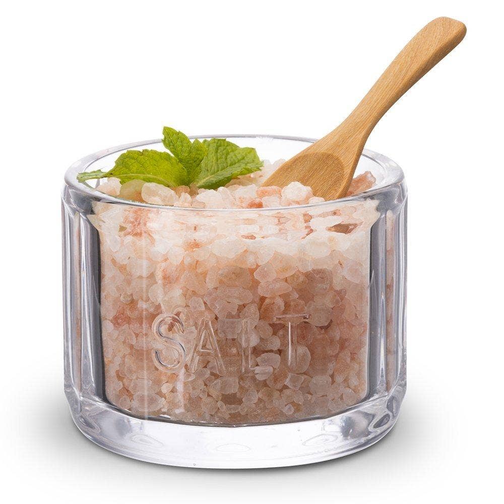 Embossed Salt Cellar & Lid
