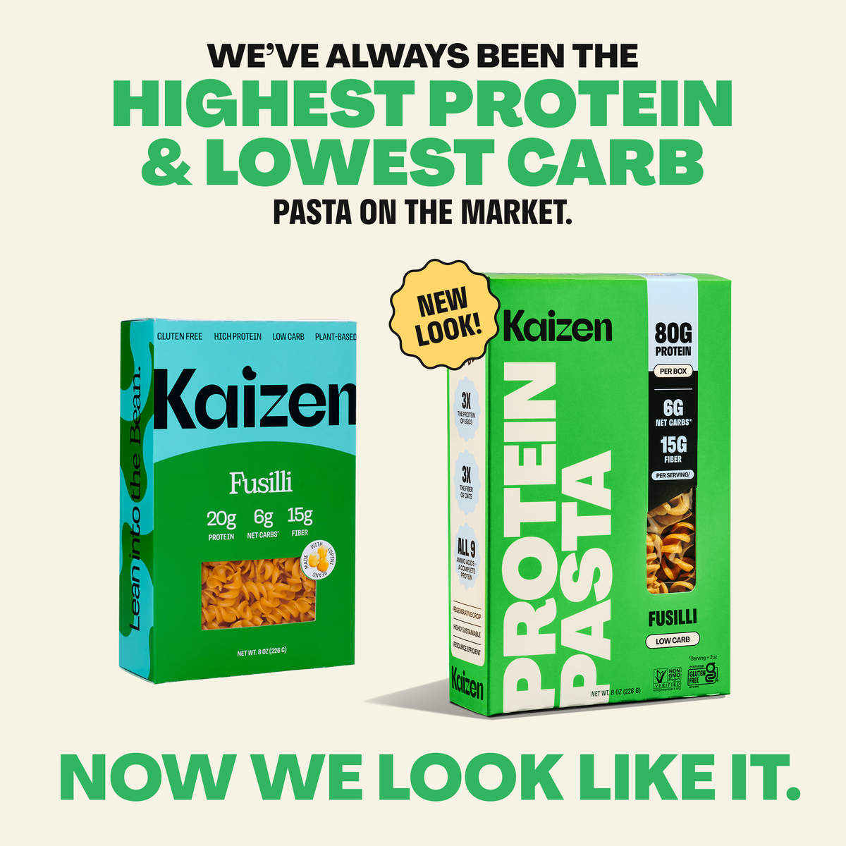 Kaizen Fusilli Protein Pasta