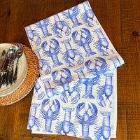 Lobster Table Runner Linen/Cot