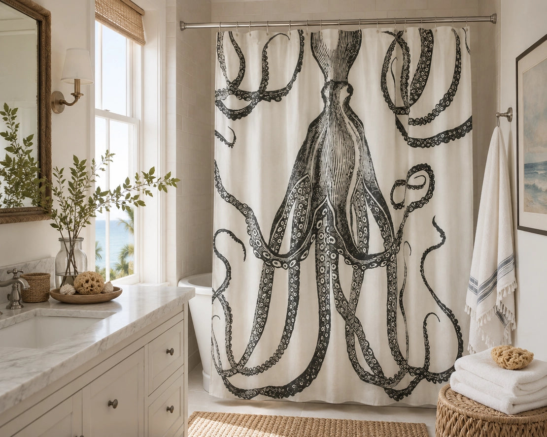 Octopus Shower Curtain
