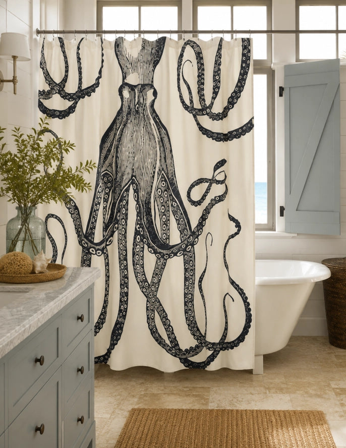Octopus Shower Curtain