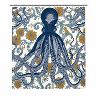 Octopus Shower Curtain Vineyard