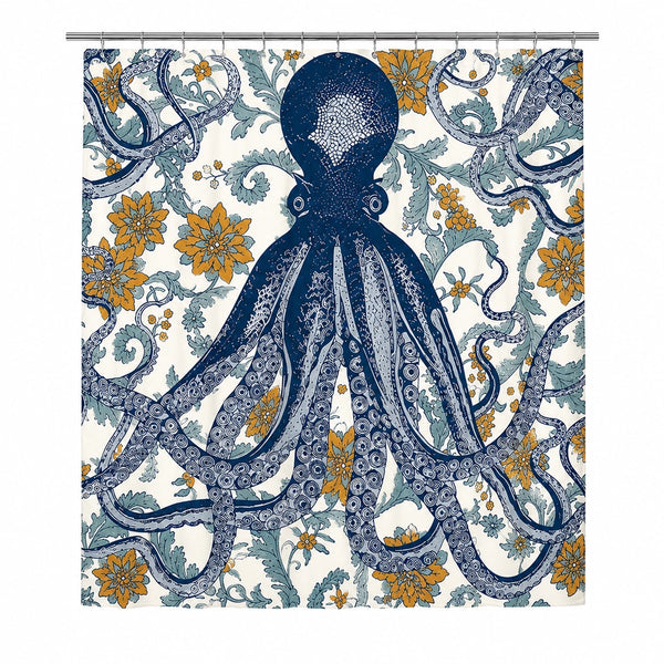 Octopus Shower Curtain Vineyard