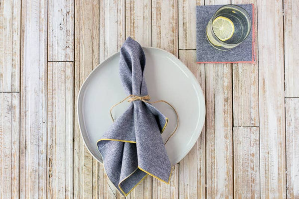 Denim Chambray Dinner Napkins