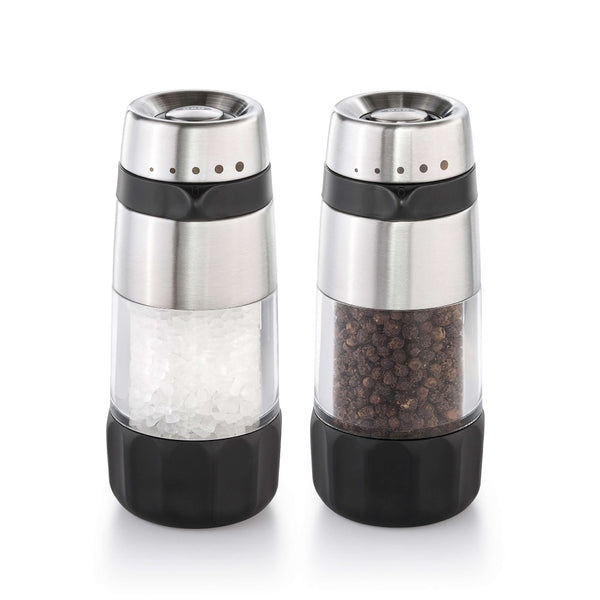 pepper and salt grinder no mess adjustable