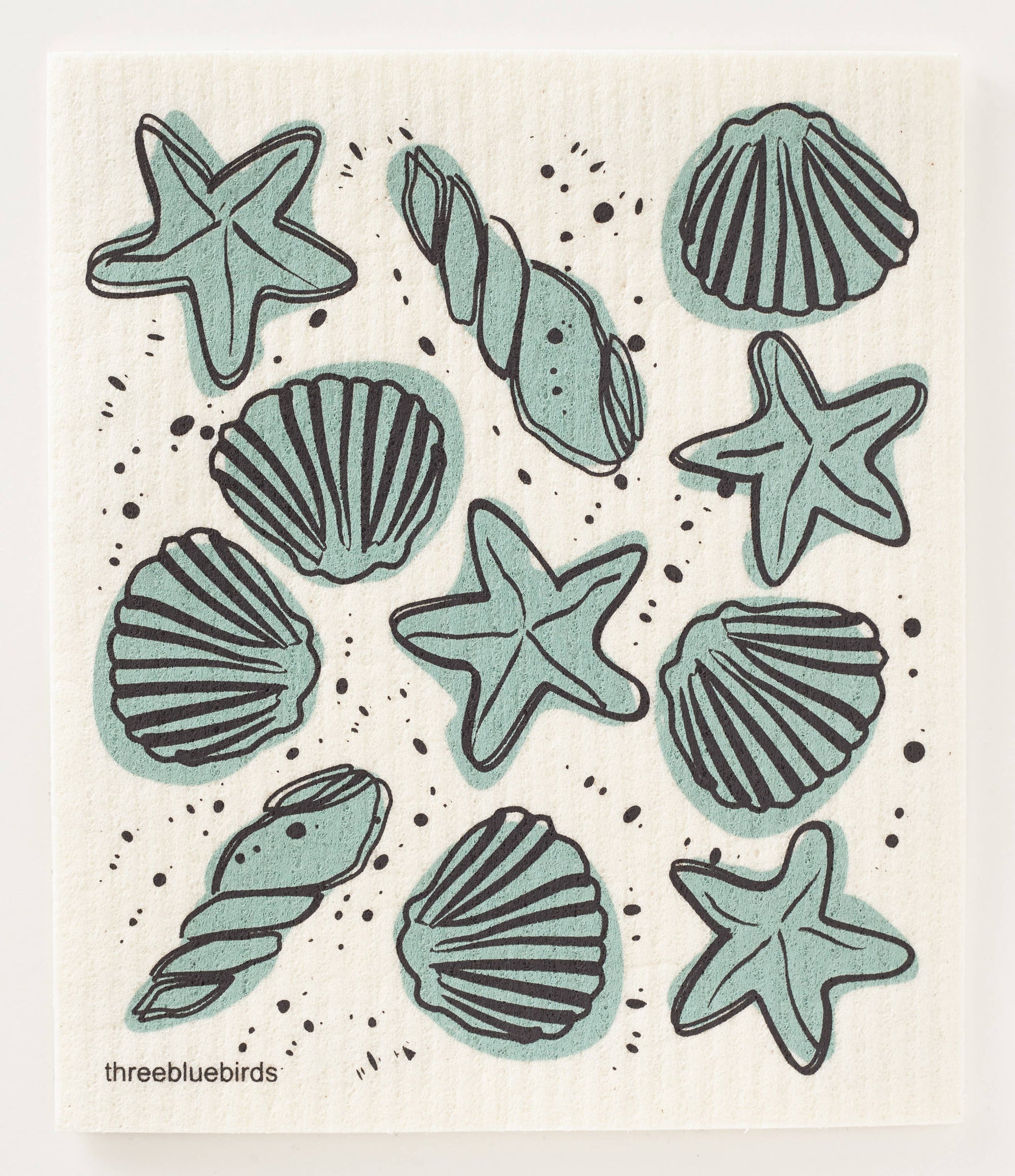 Seashells Swedish Dishcloth