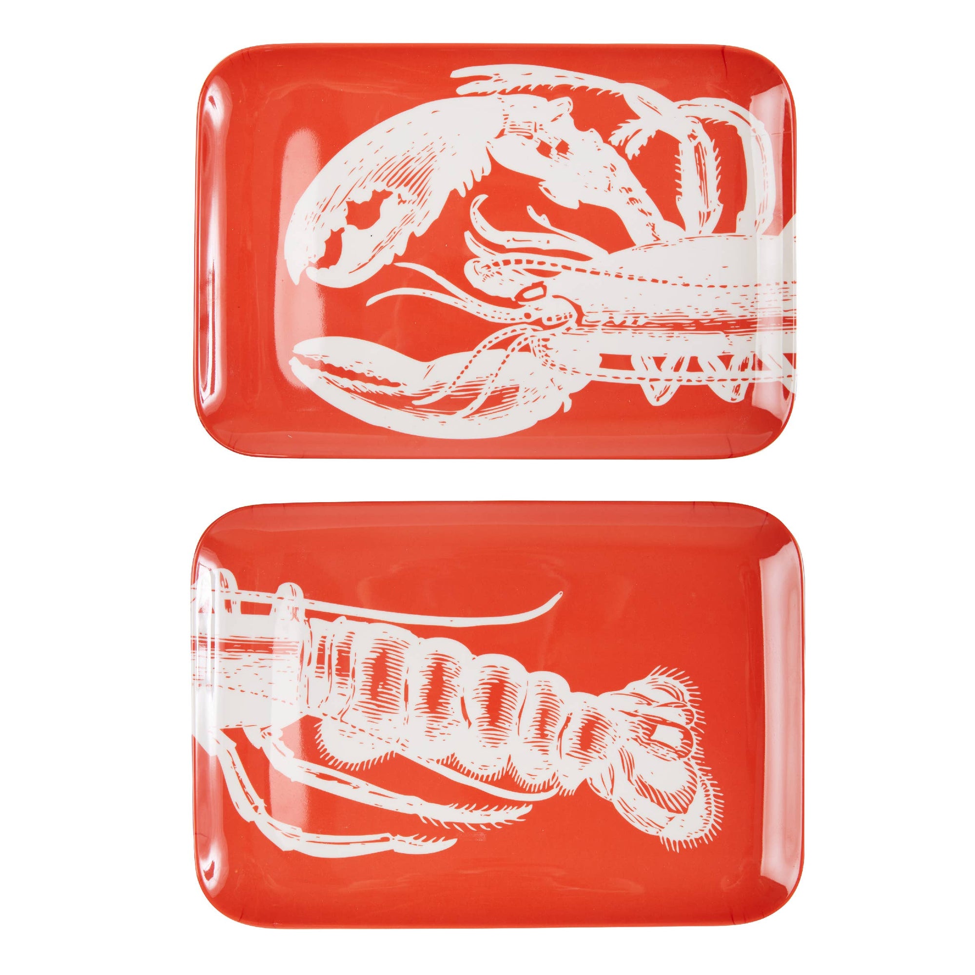Lobster Two Piece Tray Set