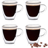 Double Wall Espresso Cups Set 4