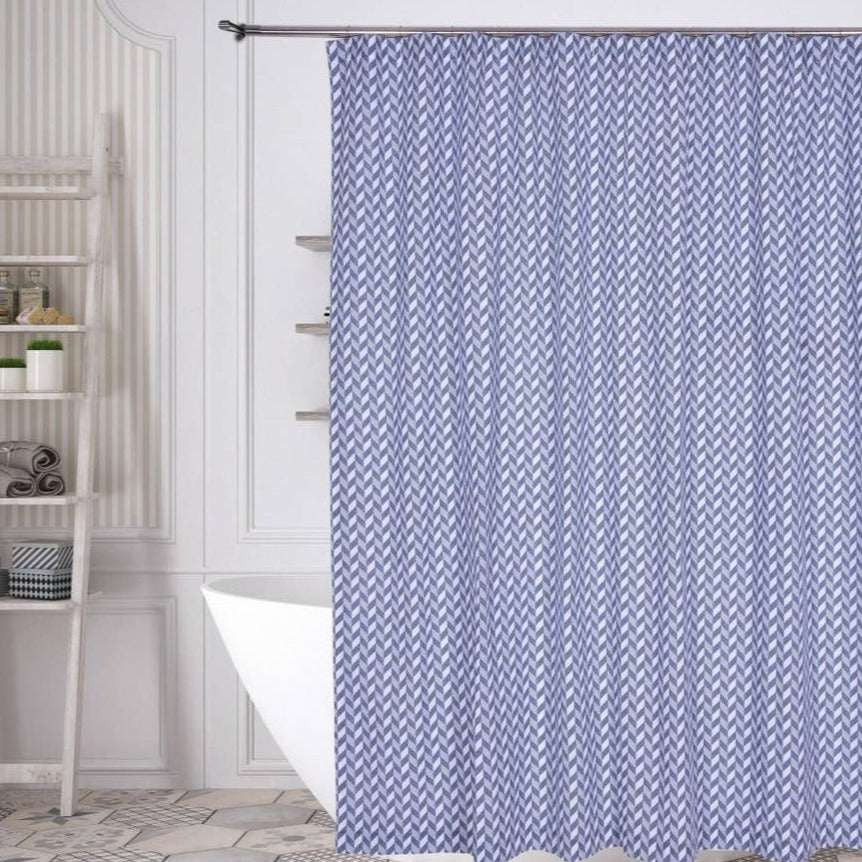 Chevron Cotton Shower Curtain