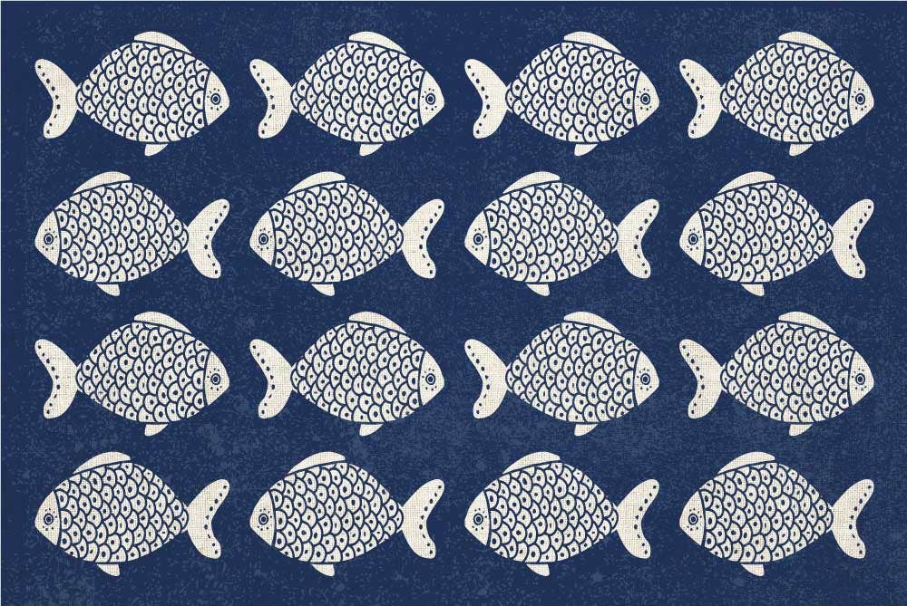 Thick Vinyl Placemat Fish