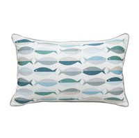 Sea Glass Fish Pillow Outdoor
