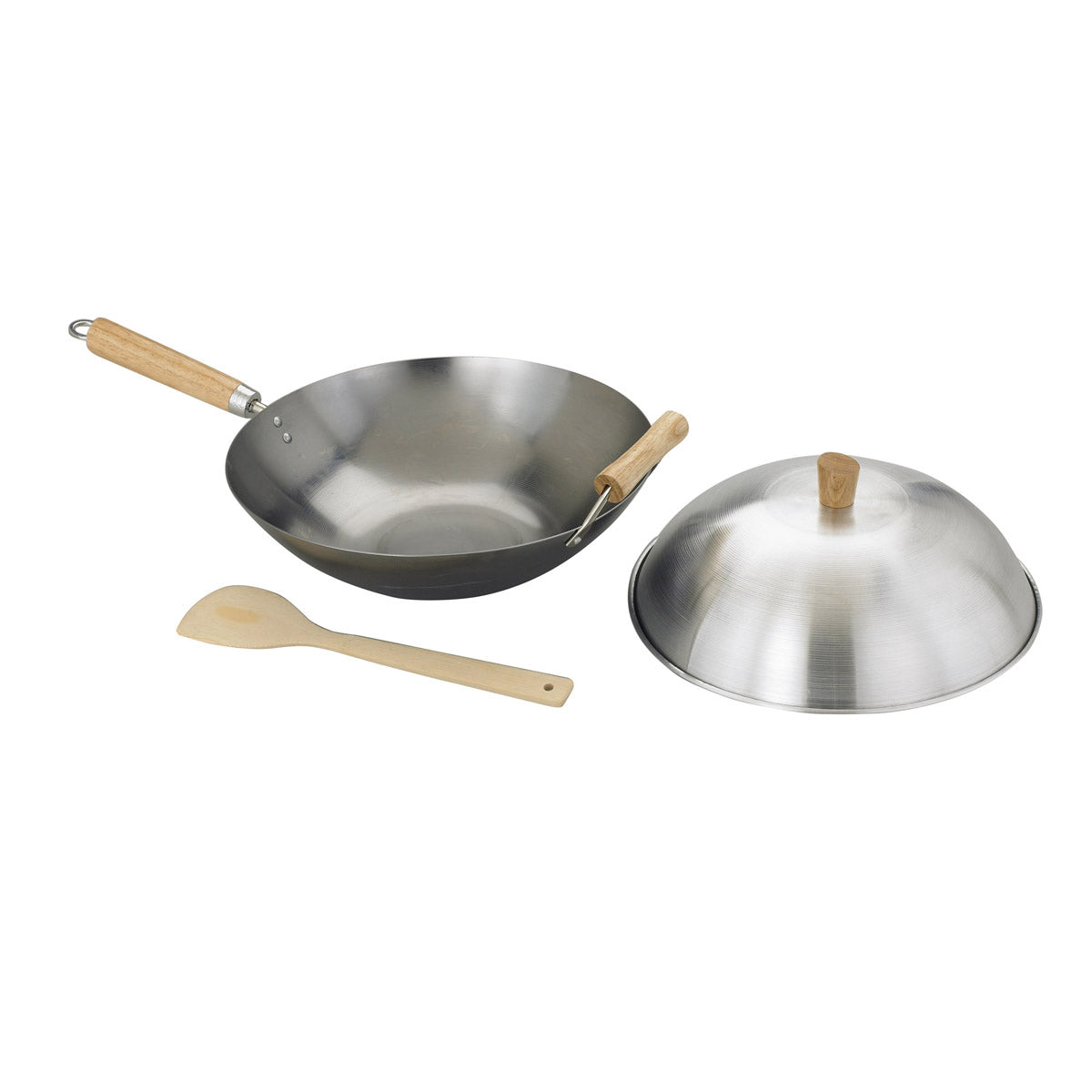 Carbon Steel Wok 4pc Set