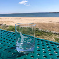 Ptown Whale etched glasses