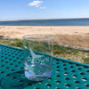 Ptown Whale Etched Glasses