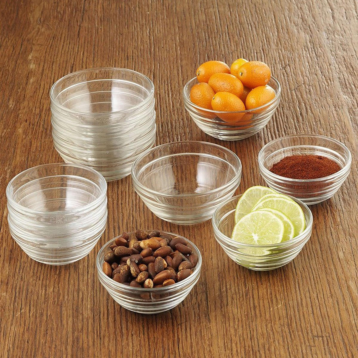 Stackable Clear Bowls