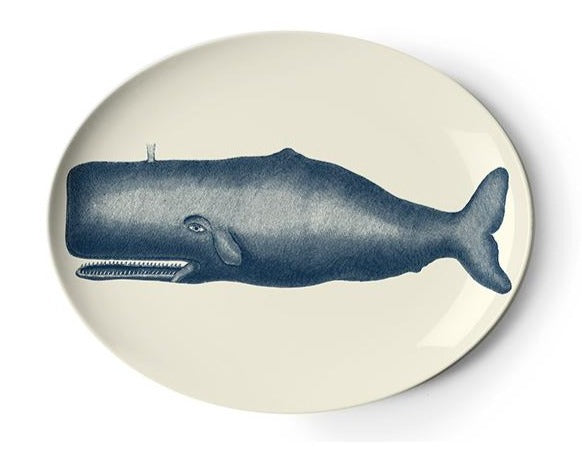 Scrimshaw Oval Moby Platter