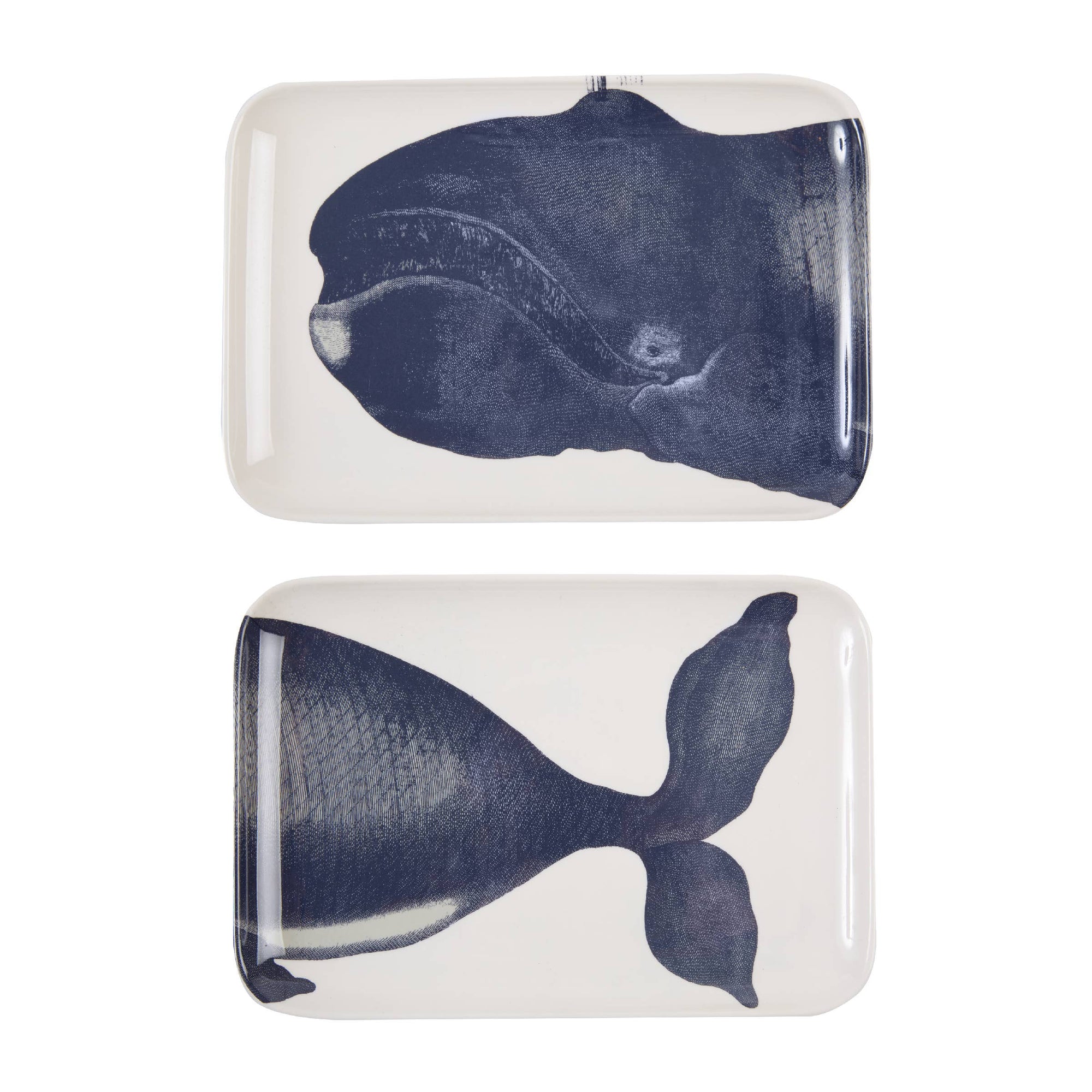 Humphrey Whale Tray Set of 2
