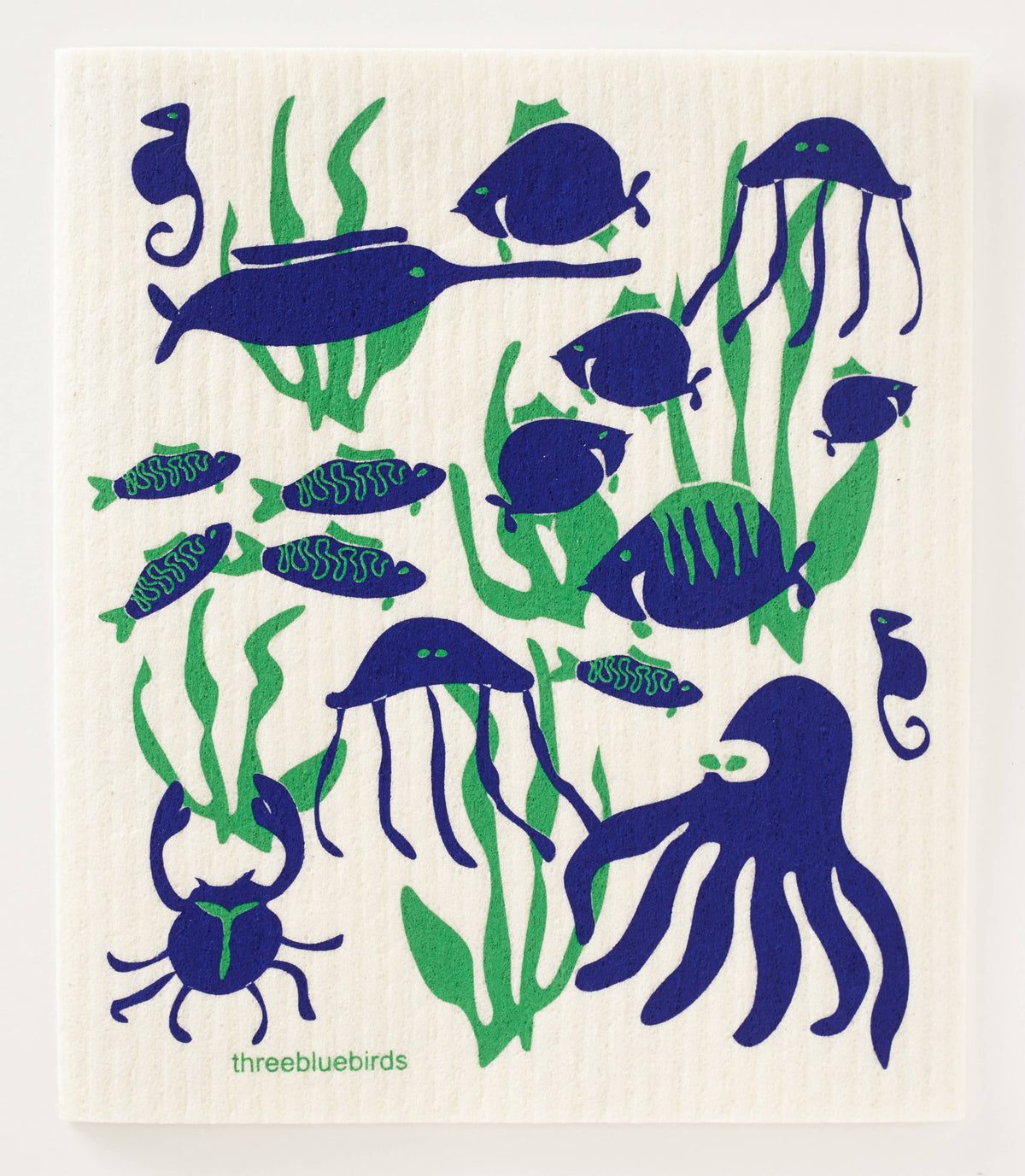 Sea Life Swedish Dishcloth