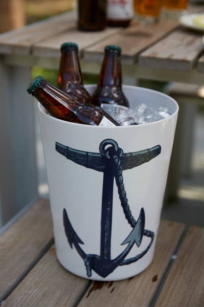 Scrimshaw Vessel/Waste Basket