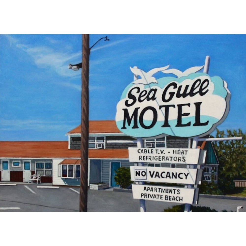 sea gull motel truro cape cod giclee by kate ryan